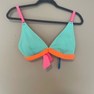 Cupshe Rib Colorblock V-Neck Top & Extra Cheeky Bikini Set